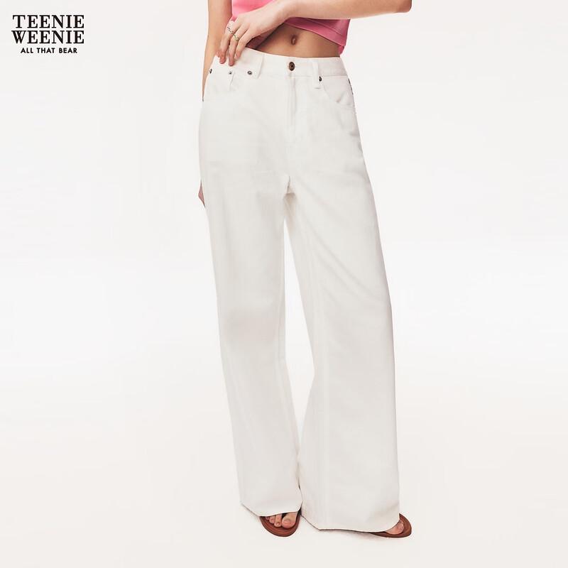 

Teenie Weenie Women s Wide-Leg Jeans with Bear Charm XS