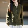 Zhenxu Autumn/Winter Silk & Cashmere Sequined Hooded Cardigan