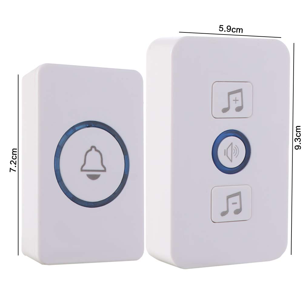 Waterproof Wireless Doorbell 300M Range Door Chime Kit Long Range Smart Doorbell  Remote Control