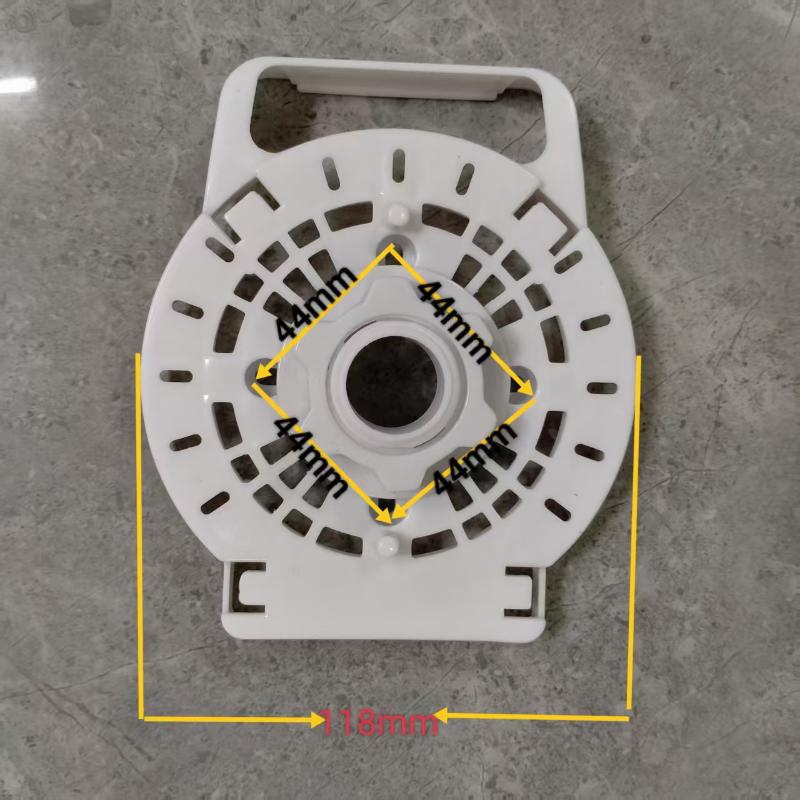 

1 Set Stand Fan Desk Fan Head Replacement Back Shell Rear Cover 118*145Mm White Electric Fan Motor Cover With Carrying Handle A1