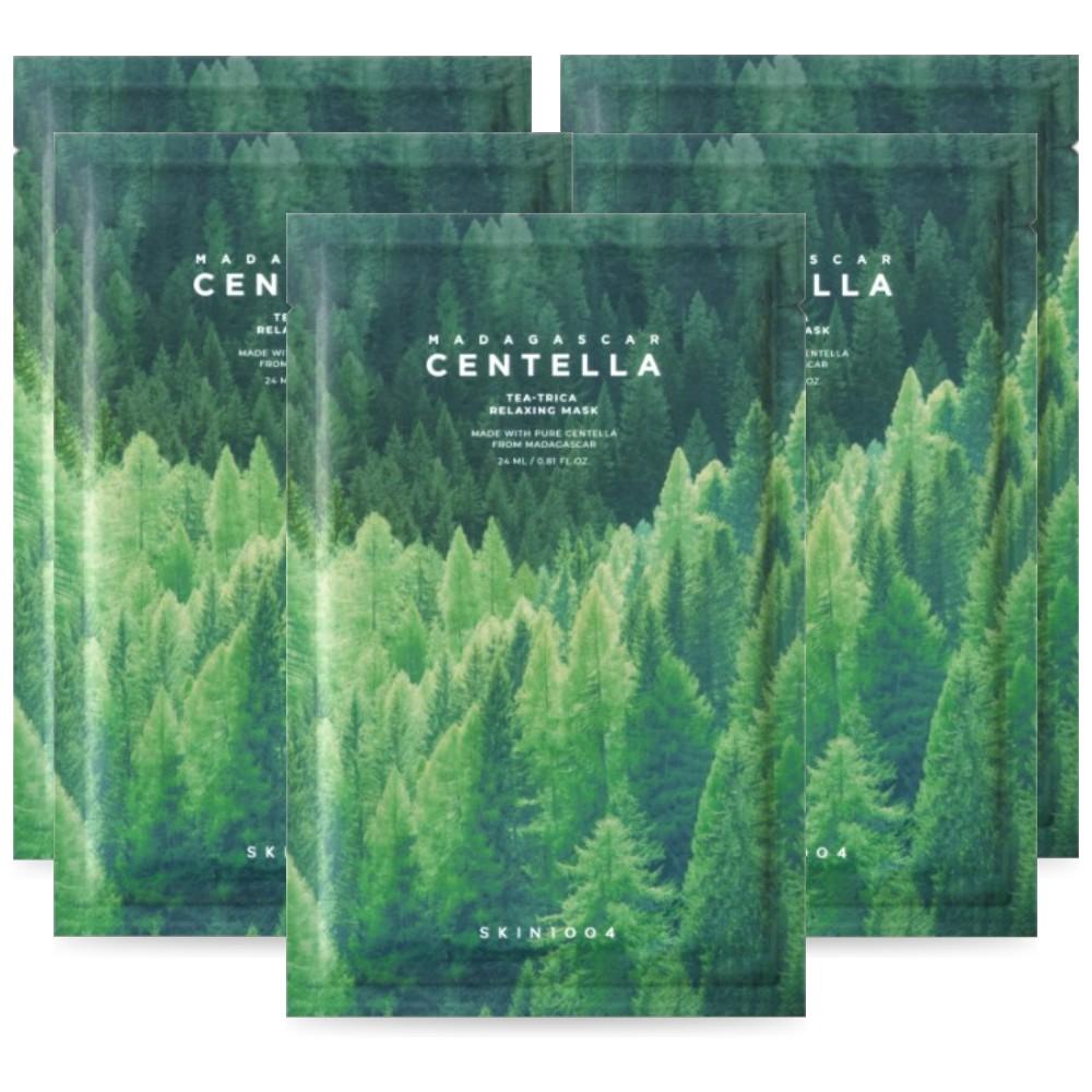 

SKIN1004 Madagascar Centella Tea-Trica Relaxing Mask - Cooling & Acne Calming Sheet Mask - 5 Sheets (24ml)