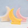 Moon Candle Silicone Mould Moon Shaped Resin Molds DIY Baking Molds for Eid
