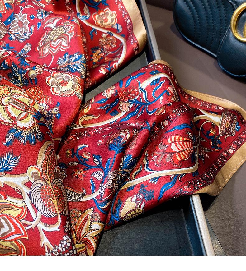 68cm Mulberry Silk Square Scarf - Spring & Autumn Fashion, Retro All-Match Accessory, Perfect Gift for Women