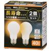 OHM Electric Dimmable Incandescent Silica Bulb E26 60W Class Warm White LB-D5657WN
