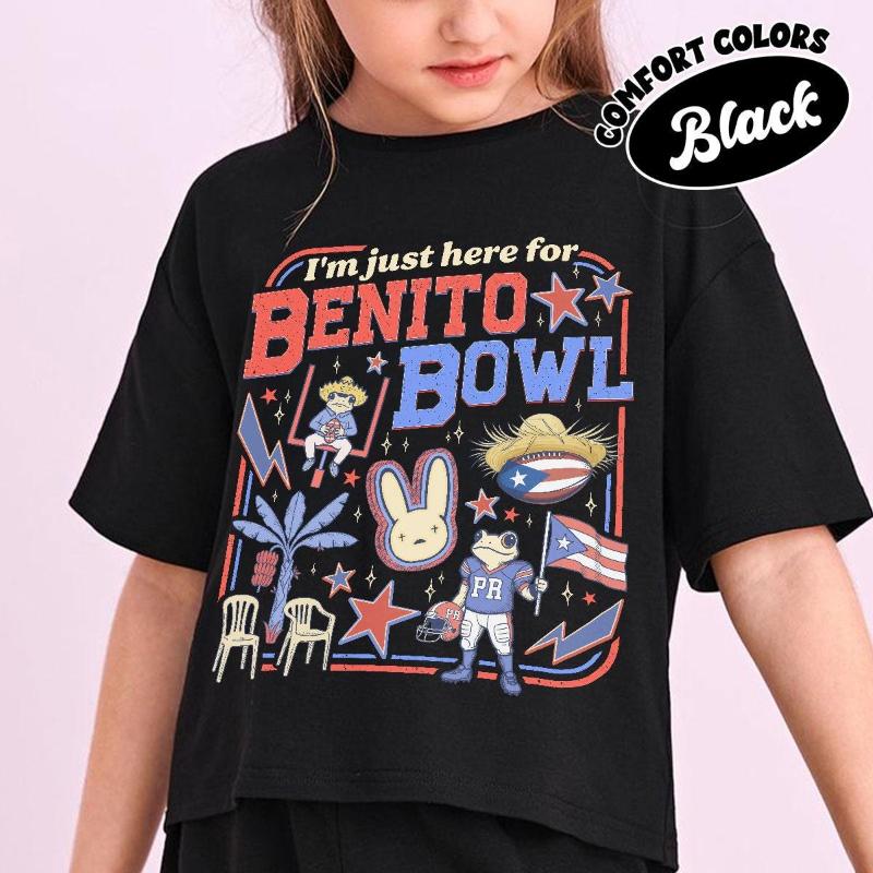 Benito Bowl Shirt Funny Graphic Football Fan Tshirt Halftime Show Tee Big Game Fan Shirts S