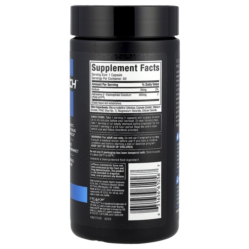 Platinum Muscle Builder, 400Mg, 60 Instant Release Capsules