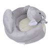 Infant Support Seat Soft Plush PP Cotton Cute Cartoon Animal Baby Sit Up Chair for Home Dark Gray Elephant