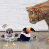 Flying Bird Cat Toys Rechargeable Flapping Bird Flappy Moving Activity Flying Supplies Accessories For Pet Kitten Room