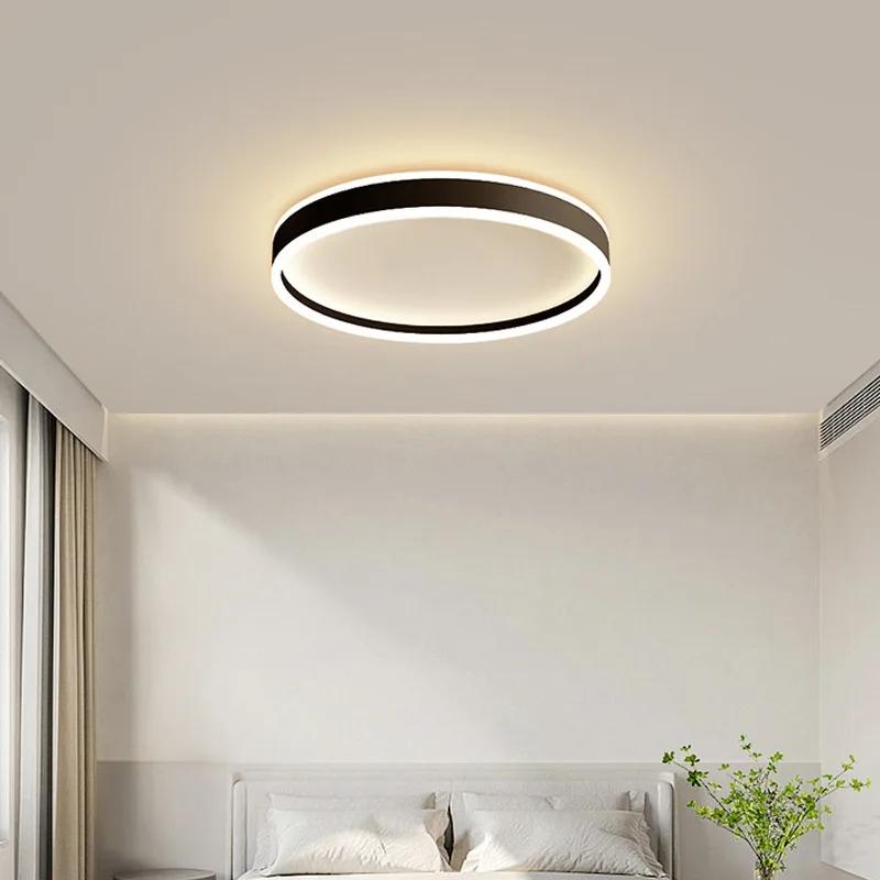 Nordic Ring Led Up and Down Glow Ceiling Light Dimmable for Dining Living Room Bedroom Aisle Home Decor Indoor Lighting Fixture