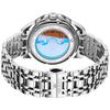 OLEVS Automatic Mechanical Skeleton Diamond Starry Sky Waterproof Date Luminous Watch for Men Stainless Steel Stylish Brand Blue