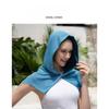 U-shaped cooling hooded towel, minimalist solid color ice cooling towel for fitness, running, and stylish sports