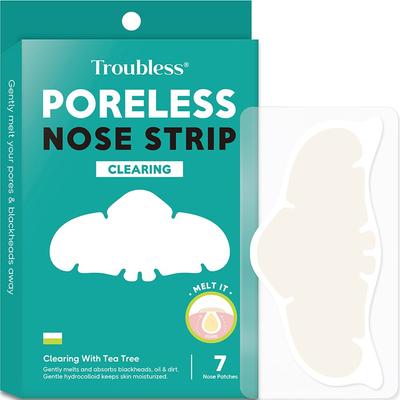Troubleless Poreless Nose Strip Clearing Nose Pack, 7 Packs, 1 Piece