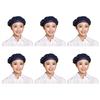 Confezione da 6 Cappelli da Chef Traspiranti Lavabili Asciugatura Rapida Cappello da Cuoco per Cucina per Panifici e Spazi di Cottura Commerciali