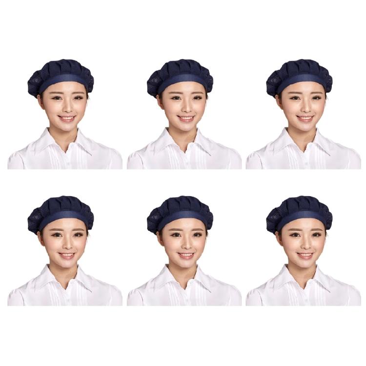 Confezione da 6 Cappelli da Chef Traspiranti Lavabili Asciugatura Rapida Cappello da Cuoco per Cucina per Panifici e Spazi di Cottura Commerciali