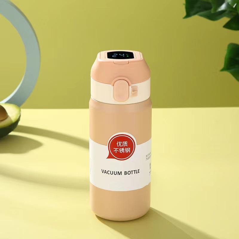 Portable Insulation Cup Intelligence 400ml Vacuum Flasks Portable Stainless Steel Thermos Cup Water Bottle Travel Tea Mug Office Thermos Cup