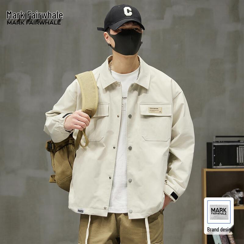 

Mark Fairwhale Men s American Style Casual Lapel Jacket M