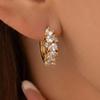 Stylish Rhinestone Zirconia Earrings with Unique Design