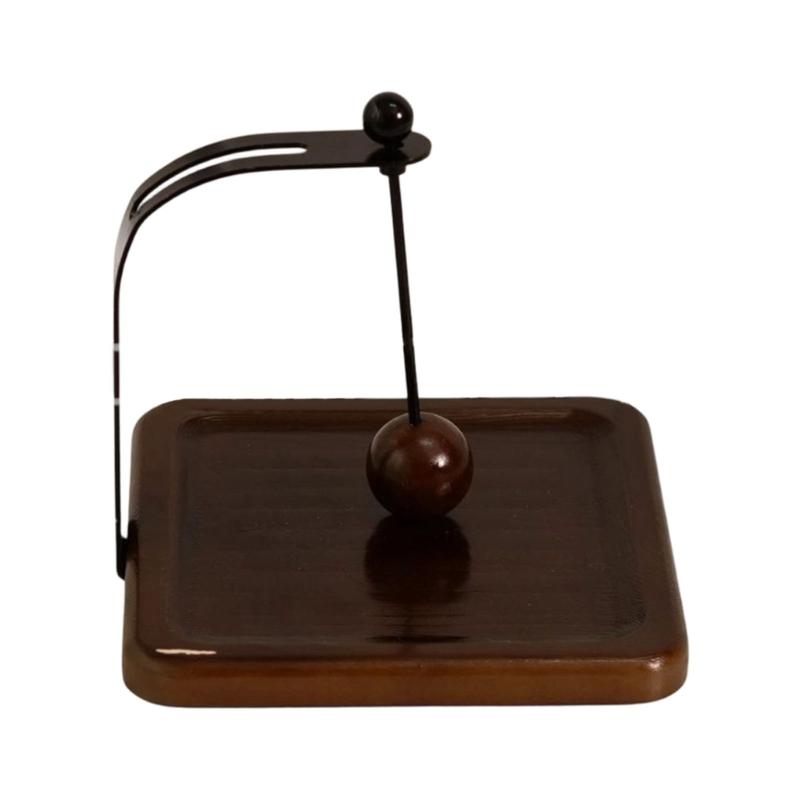 Wooden Tissue Holder With Weighted Center Bar Heavy Type Wooden Napkin Holder for Kitchen Or Bathroom