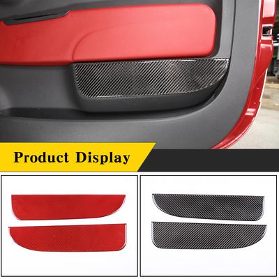 For Abarth 595 695(2012-2024)/Fiat 500 500C(2008-2024)/Fiat 500E(2013-2019) Soft Carbon Fiber Car Door Anti-kick Accessories