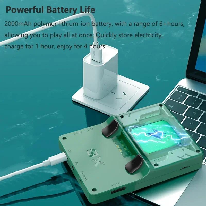 X6 3.5 Inch IPS Screen Handheld Game Console Dual Joystick 11 Simulators GBA Retro Portable Video Game Players for Kids Gifts