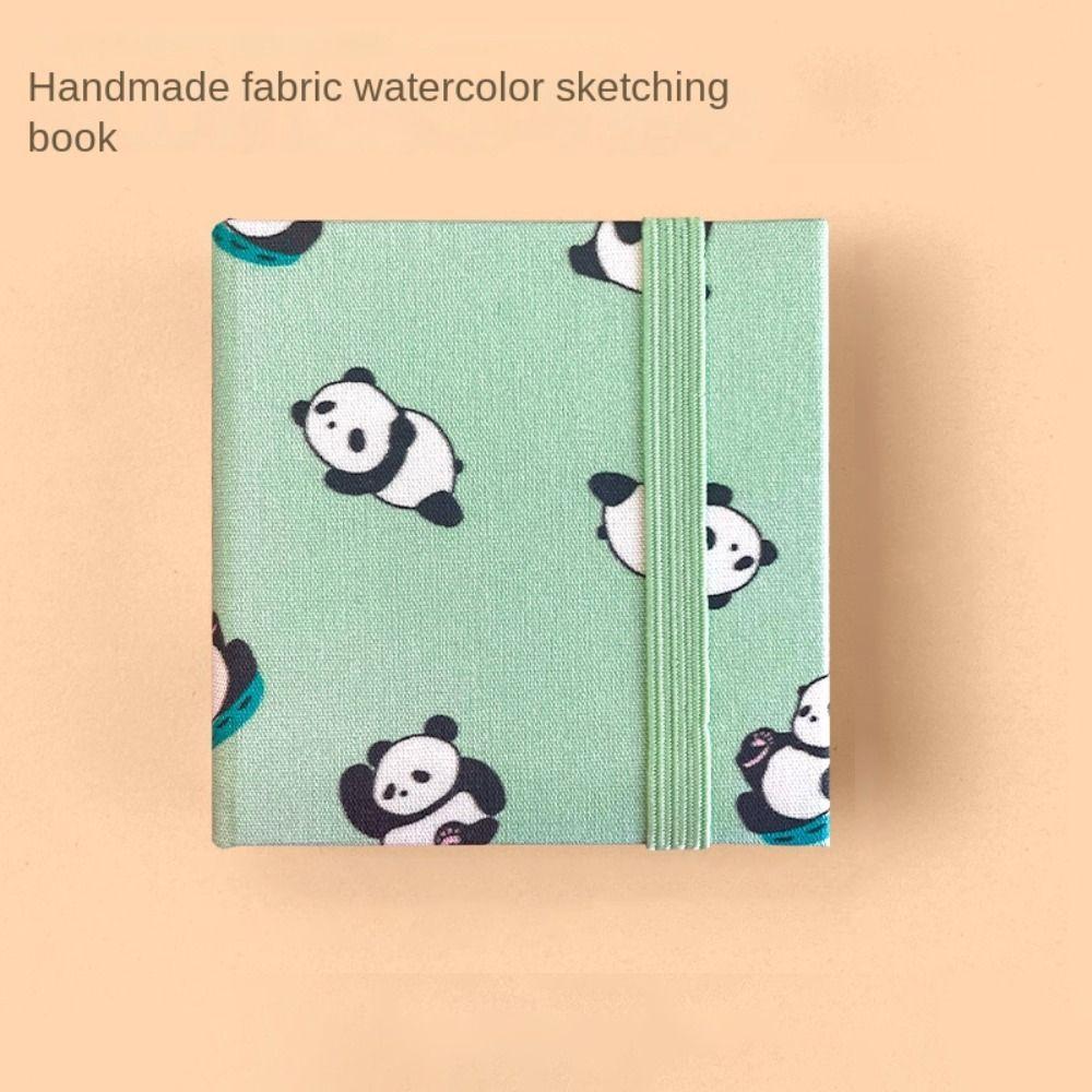 Buntes Mini Stoff Aquarellbuch Papierblock Mini Aquarellmalbuch Kunstbedarf