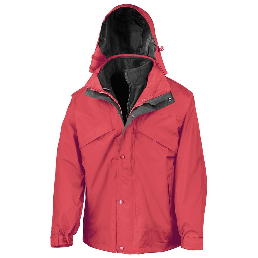 Result Mens Zip And Clip Waterproof 3 in 1 Jacket