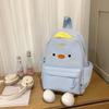 Schultasche Japanischer Cartoon Entlein Rucksack 1011 Neue Mode Kontrastfarbe Puppe Schultasche Große Kapazität Weich Schwester Reisetasche Trend