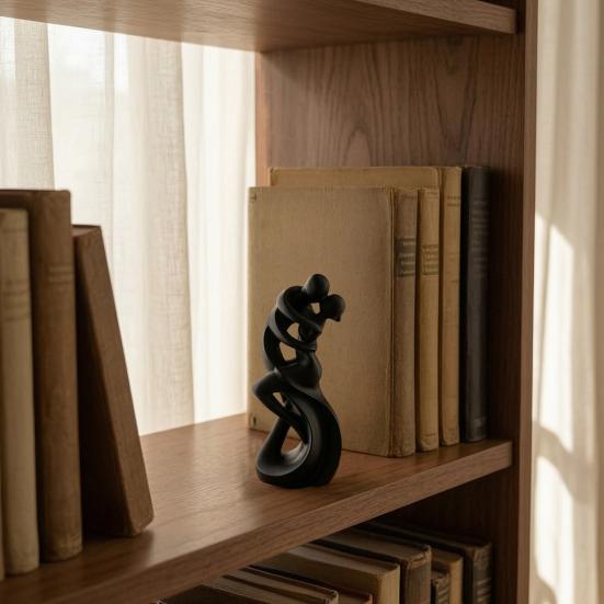 3D-gedruckte tanzende Figur, die sich umarmt, Minimalistische abstrakte Tänzer-Statue Skulptur, Tanzendes Paar Dekoration für Zuhause, Büro, Wohnzimmer