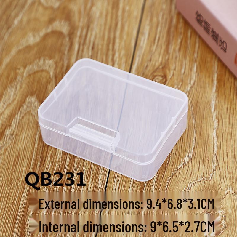 Clear Buckle Plastic Storage Box for Tools, Electronics, and Fishing Hooks