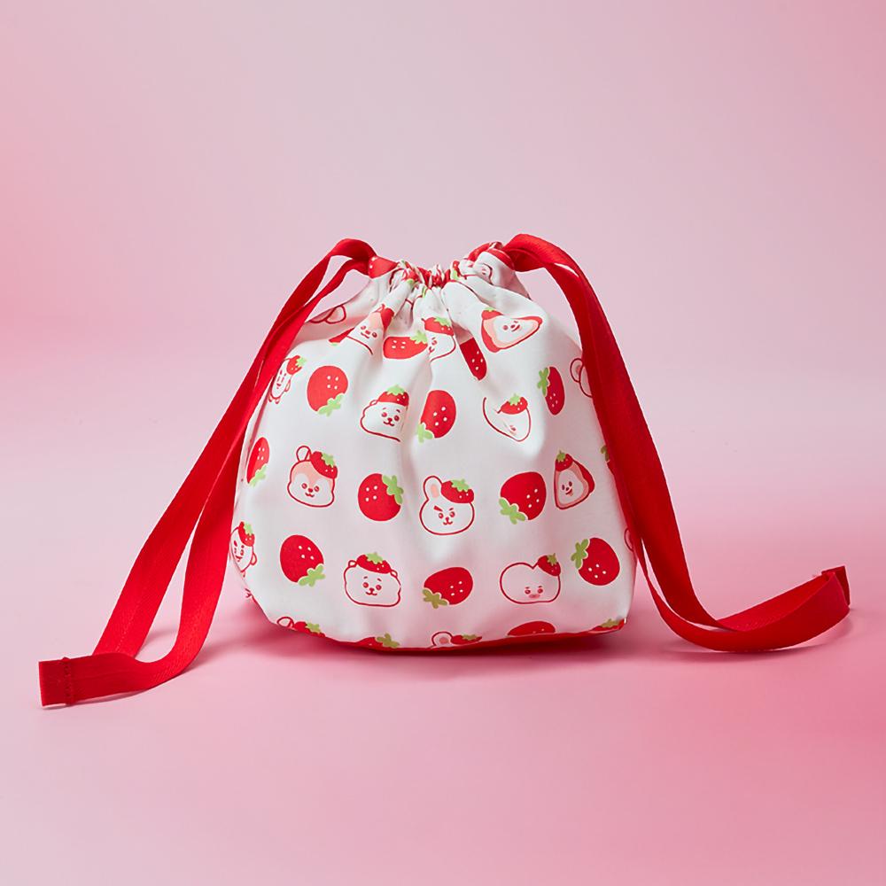 BT21 Strawberry Party String Pouch