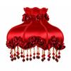 E27 Screw Fitting Lampshade Beaded with Dangling Bead Ornaments Ornate for Bedroom,