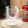 Shangqi Christmas Star Wish Double Wall Glass Mug