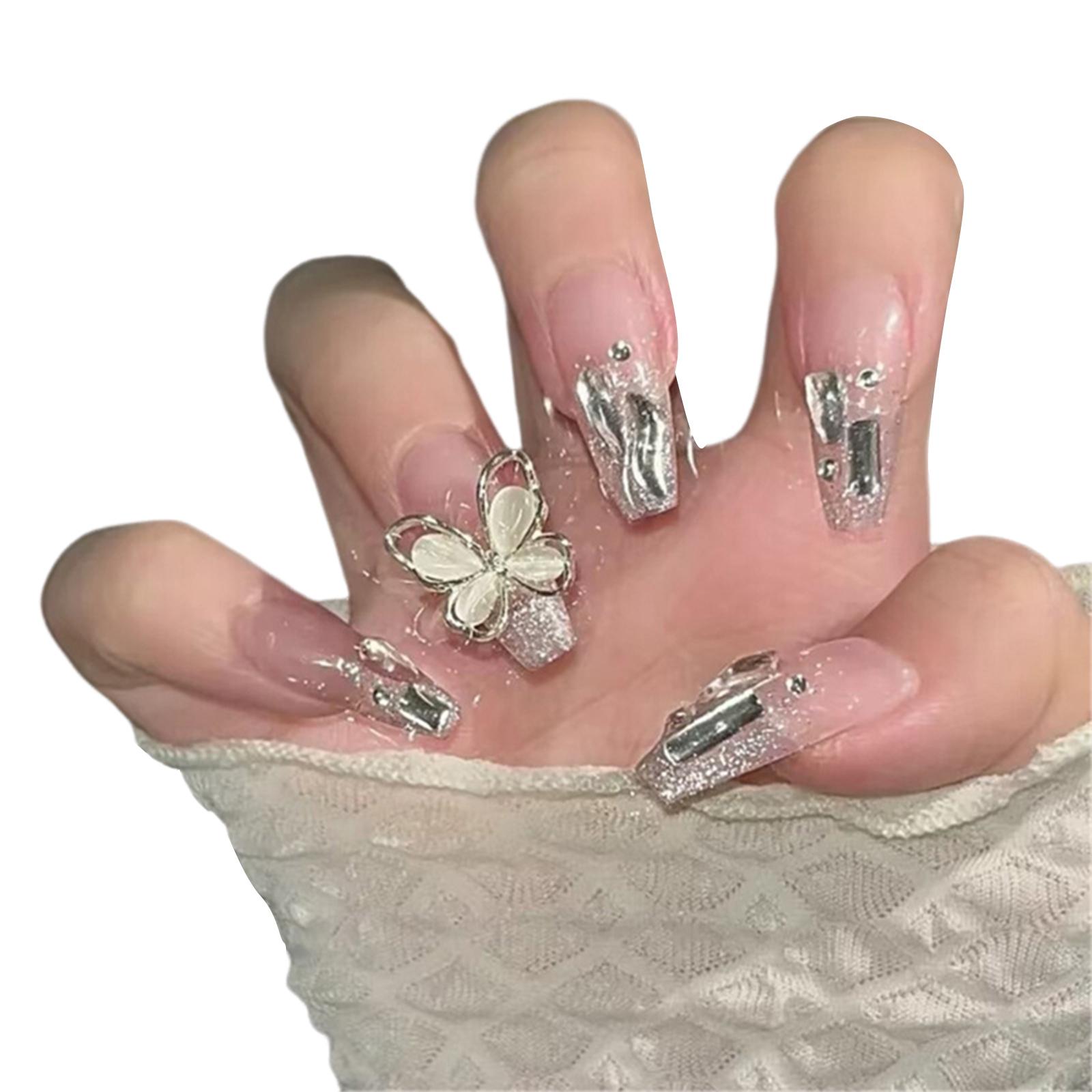 

Гроб/квадрат Нажмите на ноготь Французский тип Накладные ногти Клеи на ногти Звезда Луна Искусственные ногти A