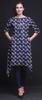 Bimba Black Blocks Block Women Kurtas Ethnic Printed Asymmetric Summer Wear Tops For Women