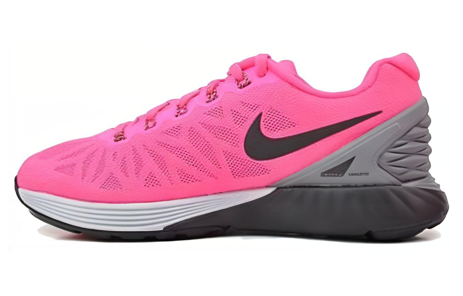 

Nike Lunarglide 6 Running Shoes Women s Low Top Pink 654434-600 36.5