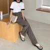 Womens Casual High Waisted Palazzo Pant Flowy Wide Leg Trousers Summer Work Pants with Pockets