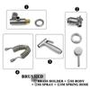Black Stainless Steel Handheld Sprayer Bidet Shower Shattaff with Shower Hose and Bracket for Bathroom Toilet Hot Cold Water