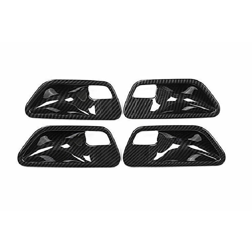 For BMW 3 4 Series GT 2013-2019 Carbon Fiber Inner Door Handle Bowl Decor Trim