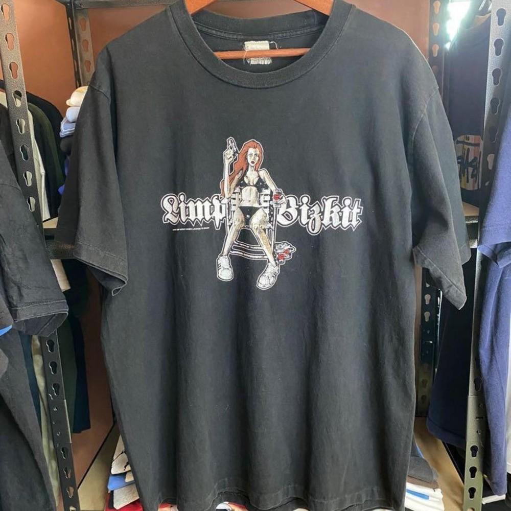 Vintage Limp Bizkitt band Black Shirt Unisex Concert S to 5XL AR309 Unisex T-Shirt S