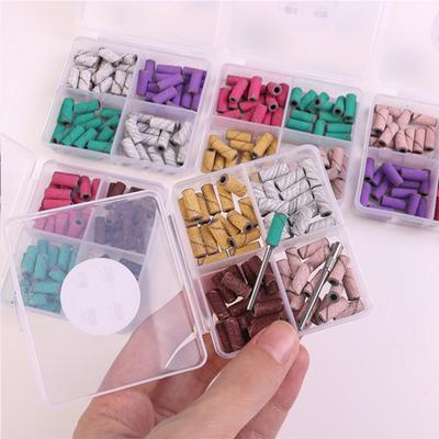 1 Låda Professionell Nagelfilborr Set Exakta Nagelförformning Polerhuvuden för Gel Manikyr Pedikyr
