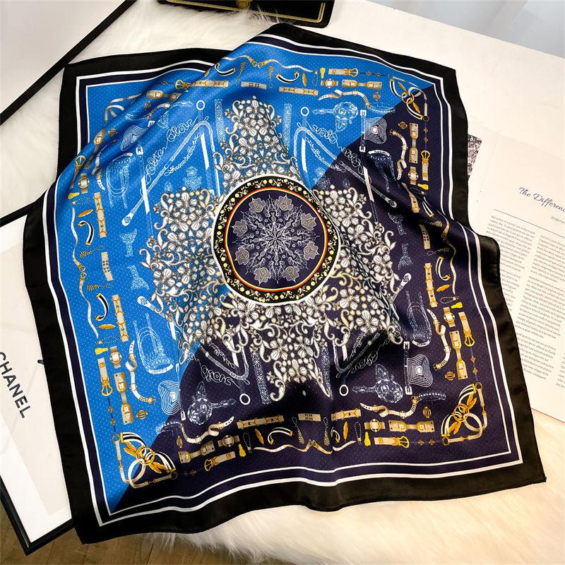 Fashion 100% Real Silk Scarf Women Shawls Wraps for Ladies Foulard Scarves New Neck Hair Pashmina Female Shawl Hijab Bandana