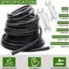 45m Sewer Jetter Kit for Pressure Washer 5800PSI High-Pressure Drain Cleaning Hose with Rotating Nozzle Button Nose Watertight