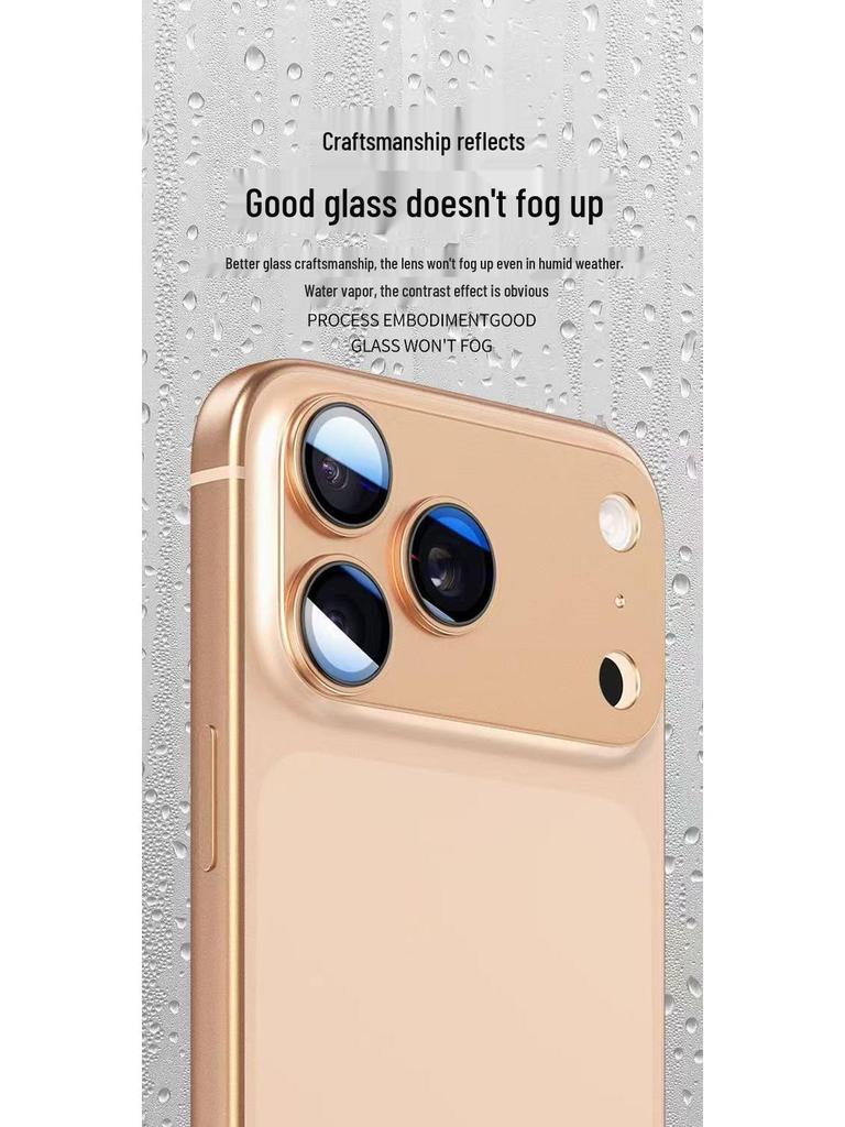 Apple iPhone 17 Pro Max Full Coverage Lens Protector - Metal Anti-Drop Film