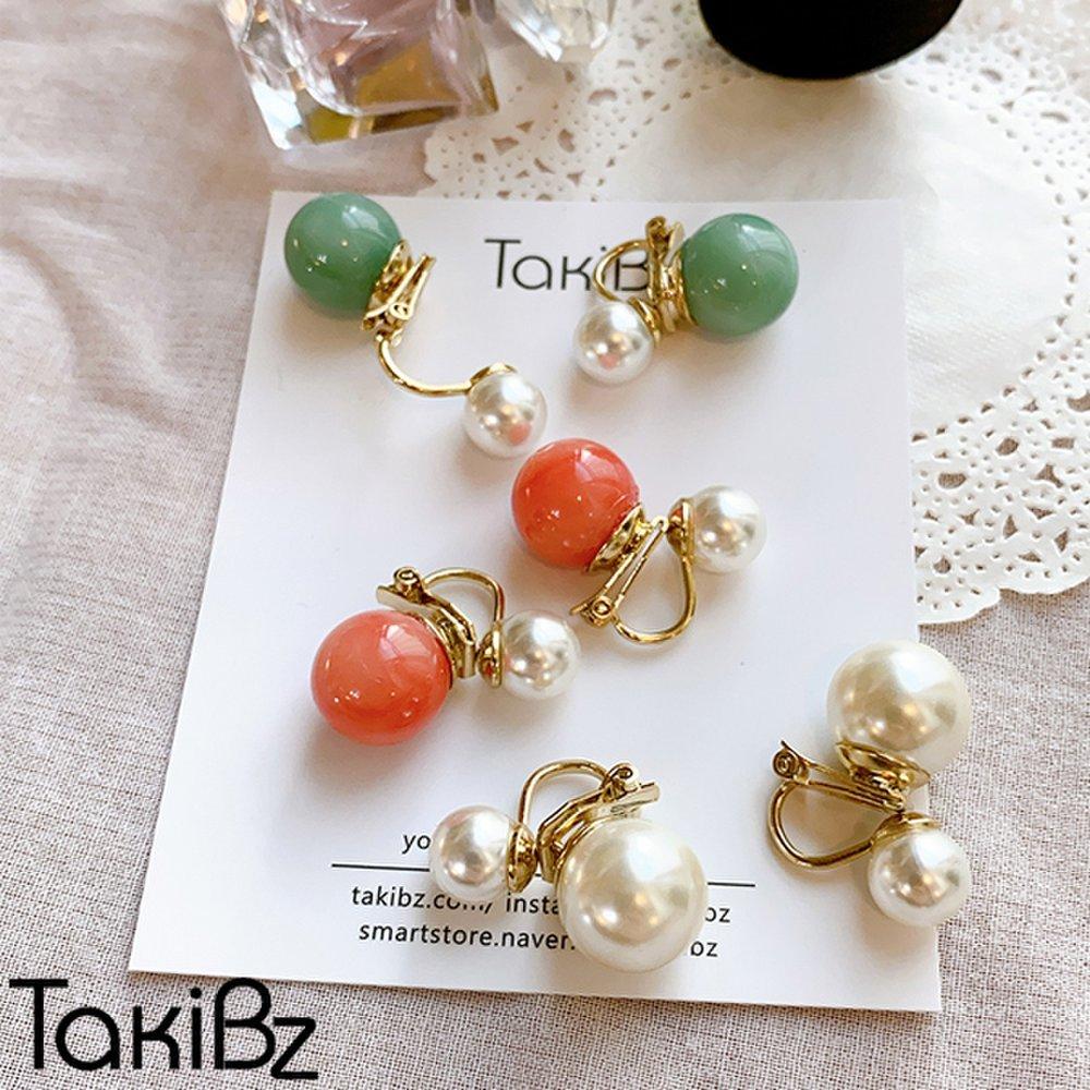 

[Takibz] Morable pastel clip-on earrings (also used as mask decoration)