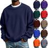 Men's Round Neck Long Sleeve Sweatshirt for Casual Daily Wear