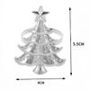 Serviettenhalter aus Metall mit Weihnachtsbaum-Stern-Design für festliche Tischdekoration und Serviettenringe für die Weihnachtsfeier