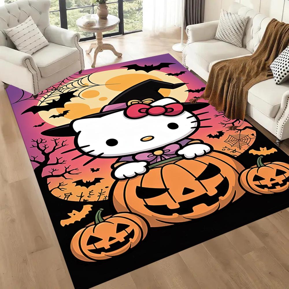 Hello Kitty Party Square rugs are a great choice for living rooms, bedrooms, home décor, and as gifts.