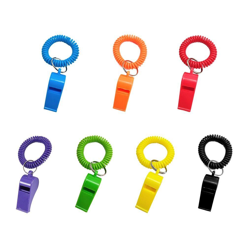 5pcs With Rope Spring Wristband Whistle Football Basketball Tool  Training School Soccer Tools