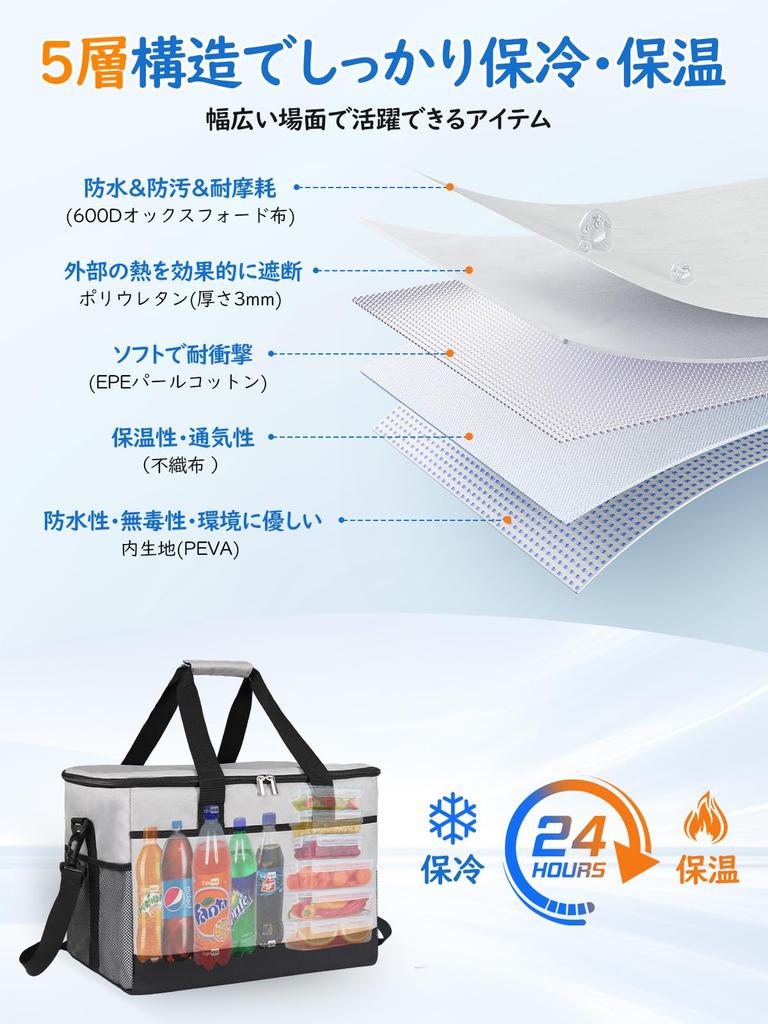 Large Capacity 35L Cooler Foldable Soft Cooler Perfect for Sports Cherry Blossom Club and More Box, Storage, Wear-Resistant, 5-Layer Insulation,