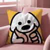 Meme Cute Puppy Memes Cushion Cover MultiScene Pillow Cover for Home  Car  Reversible Soft  Durable for Daily Use